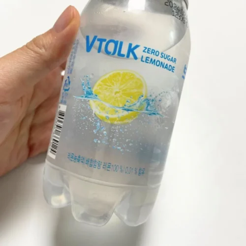 Agua Gasificada V-Talk Zero Limón – Bebida Coreana Sparkling Sin Azúcar Sabor Limón