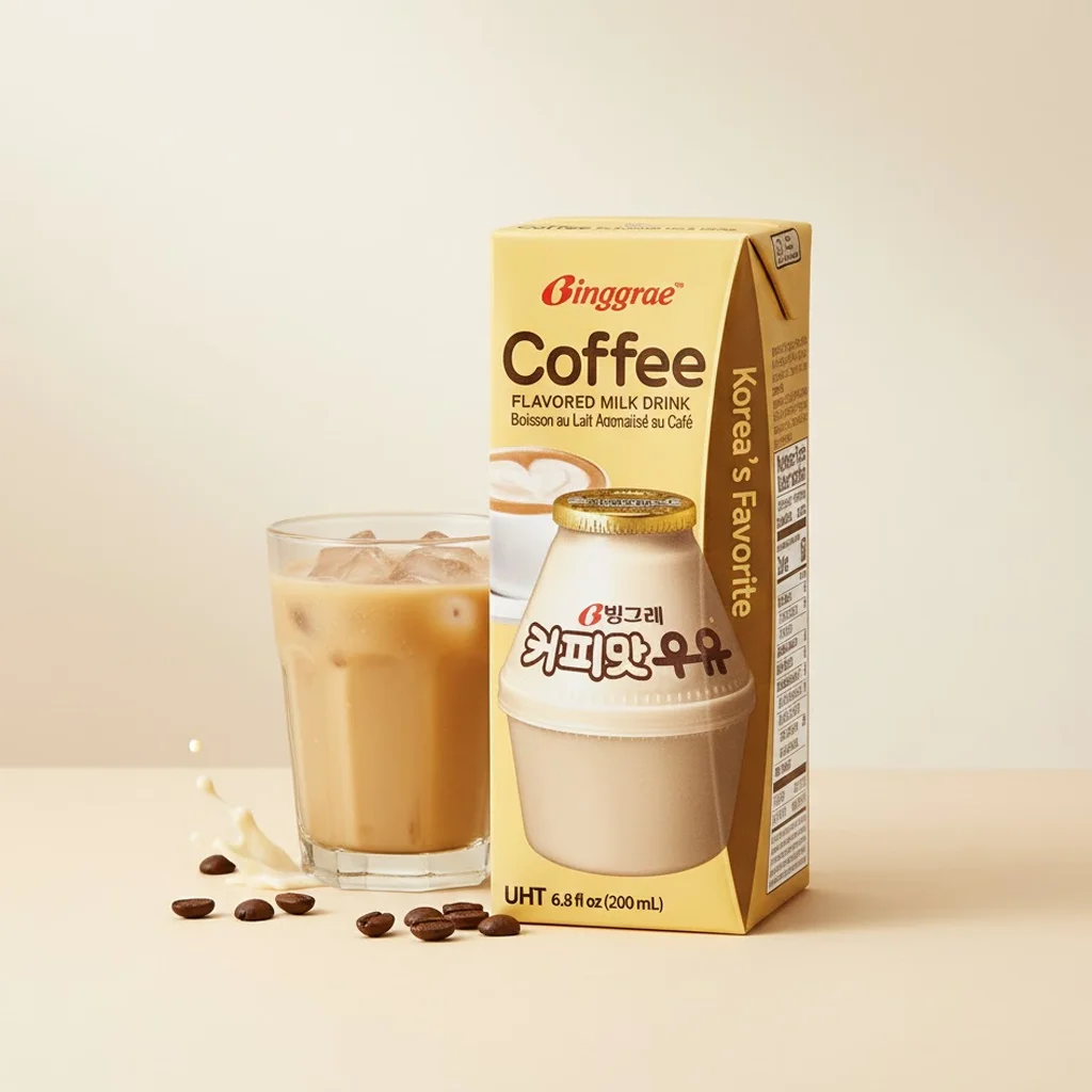 Binggrae Coffee Milk Leche Coreana De Cafe 03 Binggrae Coffee Milk 200ml – Leche Coreana de Café