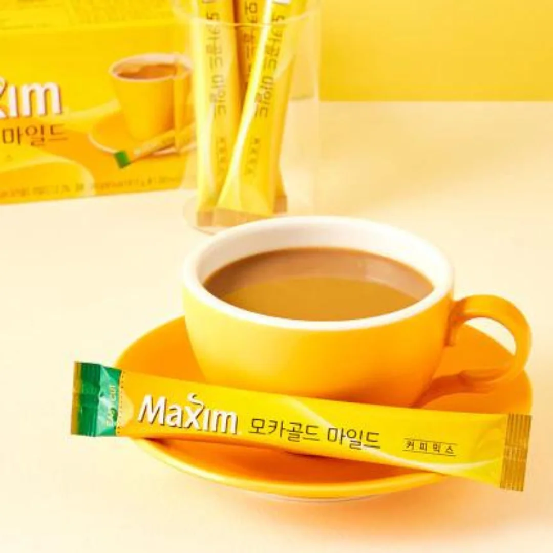 Cafe Maxim Gold Mild 100 Sachets 04 Café Maxim Gold Mild 100 Sachets – Café Coreano Instantáneo