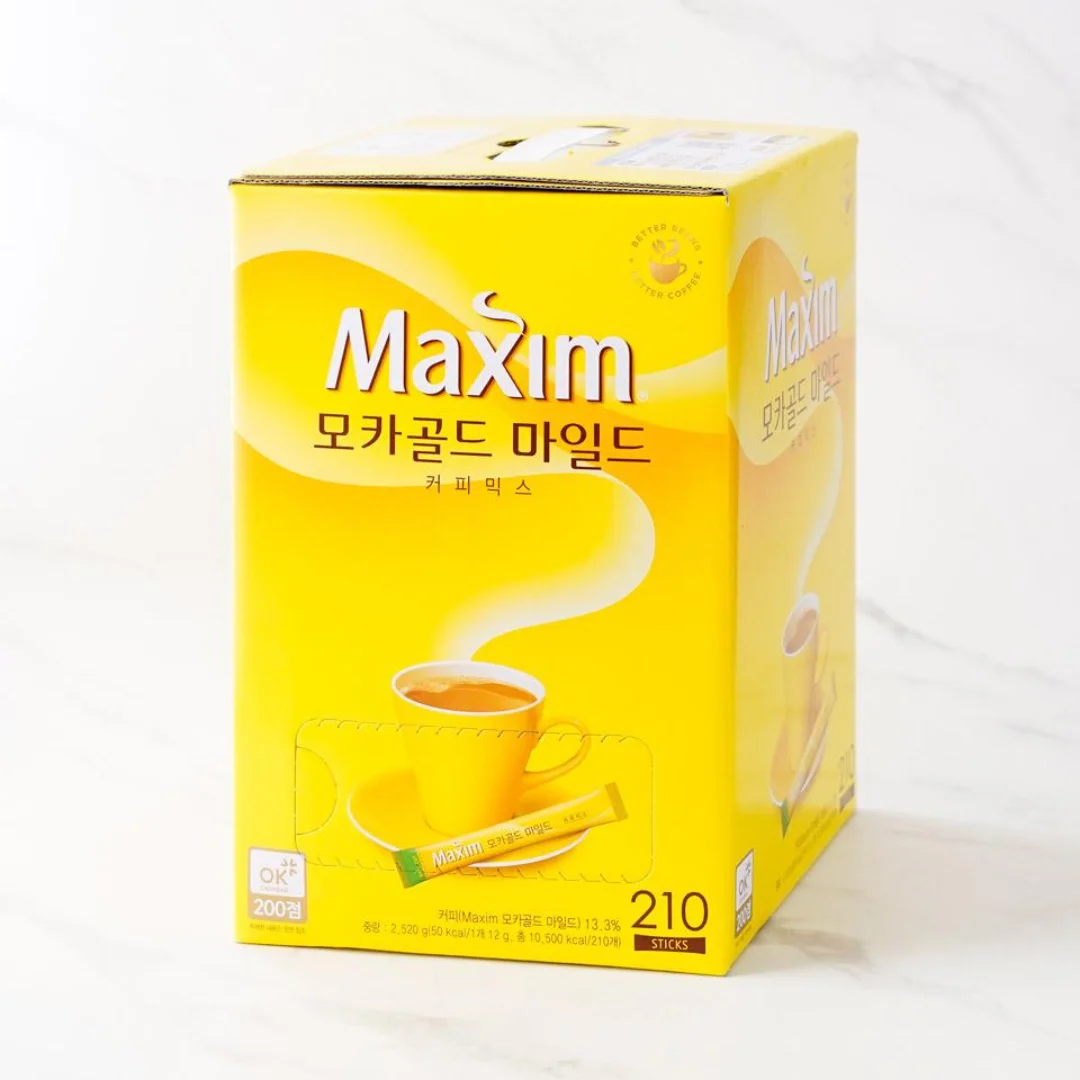 Cafe Maxim Gold Mild 100 Sachets 07 Café Maxim Gold Mild 100 Sachets – Café Coreano Instantáneo