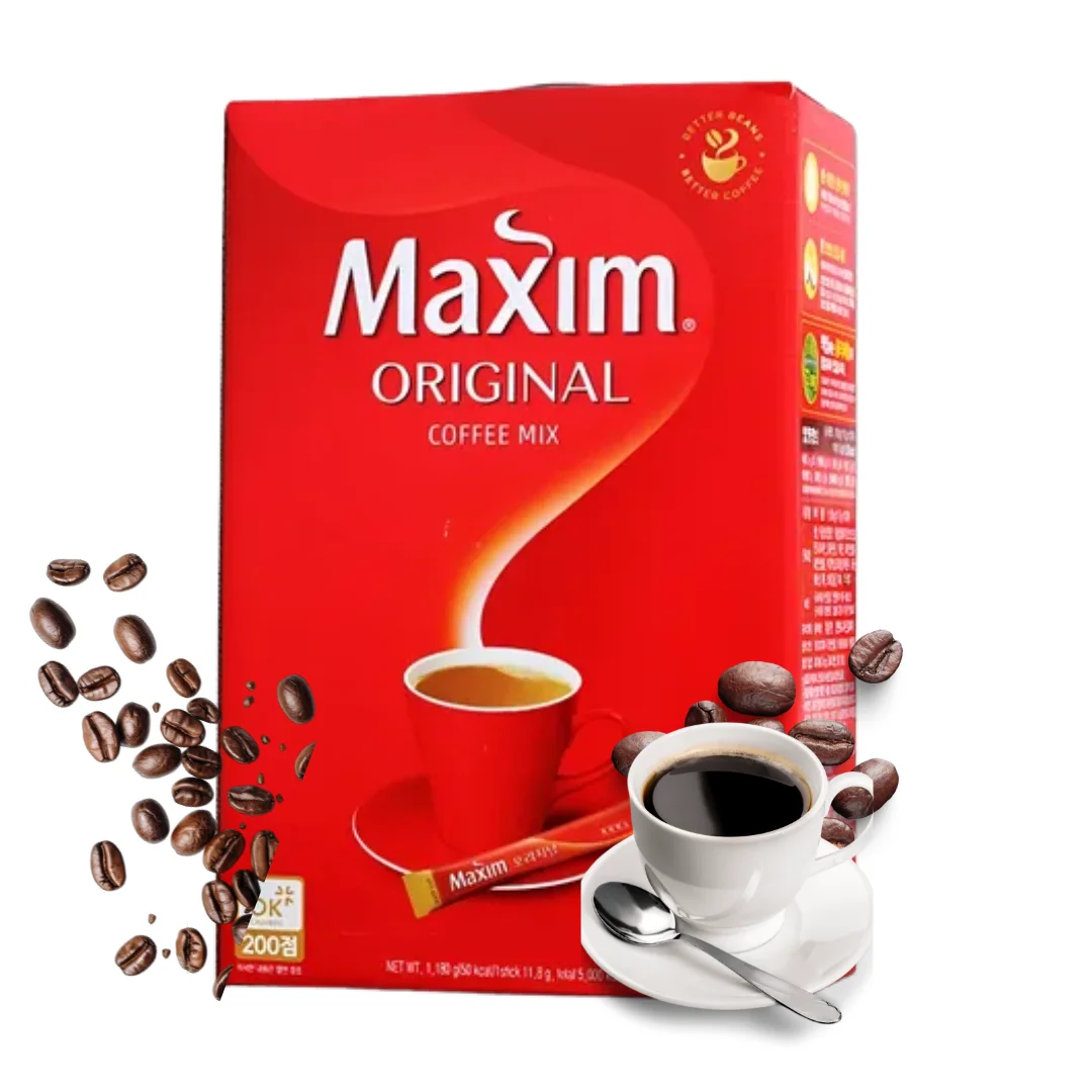 Maxim Original 100 Sachets – Café Instantáneo Coreano