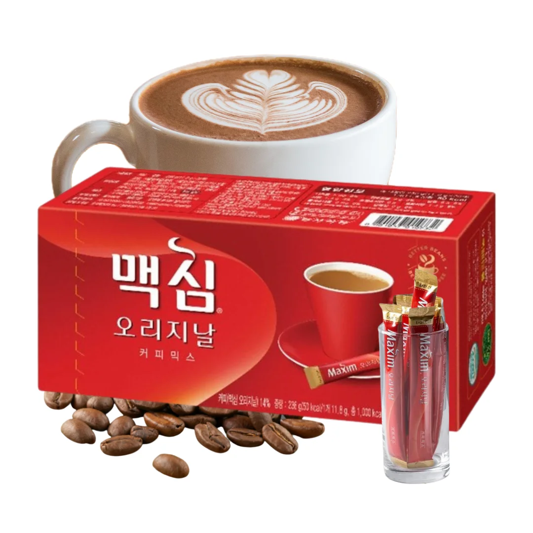 Café Maxim Original 20 Sachets – Café Coreano Instantáneo