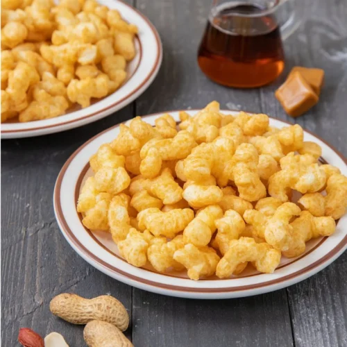 Crown Caramelkong – Snack Coreano de Maíz, Maní y Caramelo