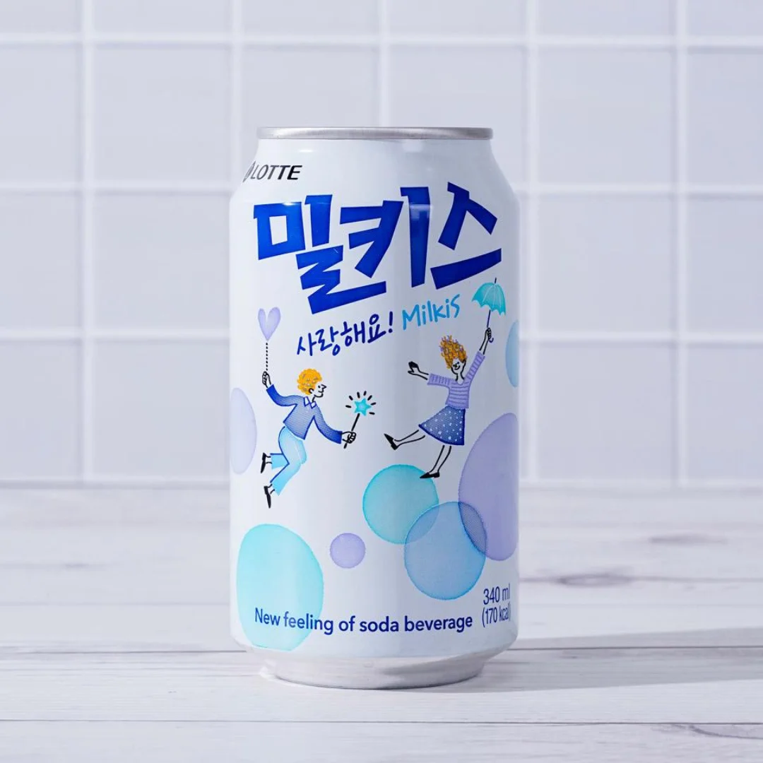 Milkis Original 340ml Bebida Coreana 03 Milkis Original 340ml – Bebida Gaseosa Coreana con Leche