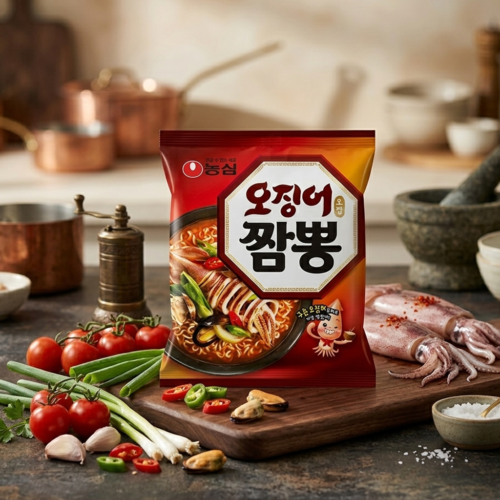 Nongshim Squid Jjamppong (Ramyun de Calamar Picante)