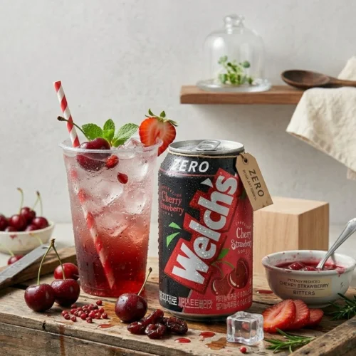 Welch's Zero Cherry 355ml – Bebida Sin Azúcar de Cereza