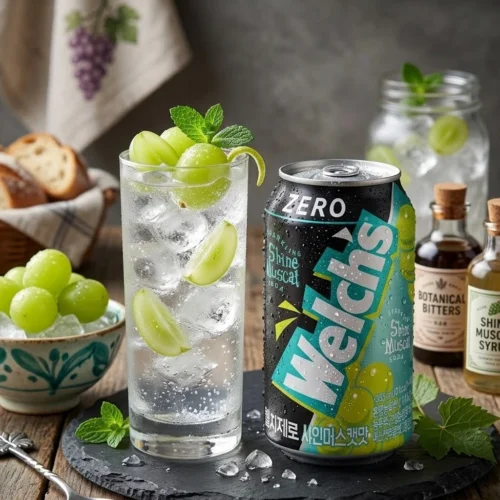 Welch's Zero Shine Muscat 355ml – Bebida Zero de Uva Verde