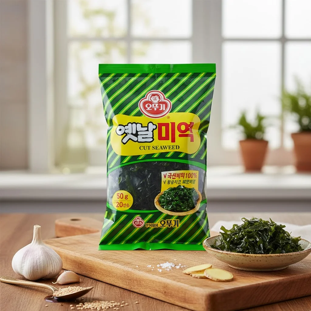 Alga Marina Coreana Ottogi Cut Seaweed 100g 02 Alga Marina Coreana Ottogi Cut Seaweed 100g – Alga Picada Premium para Arroz y Ensaladas