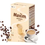 Café Coreano Maxim White Gold 100 Sticks – Café Instantáneo 3 en 1 con Crema y Leche