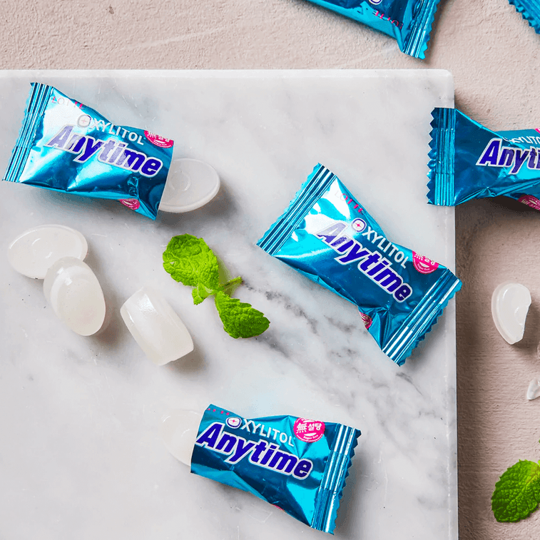 Caramelos Menta Sin Azucar Lotte Anytime Mint 03 Caramelos de Menta Sin Azúcar Lotte Anytime Mint – Dulce Coreano 0% Azúcar con Xilitol