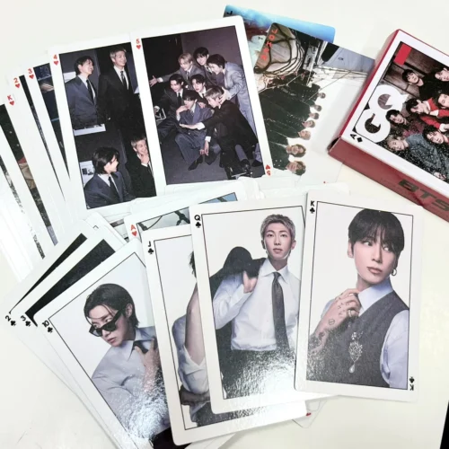 Cartas de Juego BTS Edición Limitada – Naipes Coreanos con Fotos Icónicas de la Banda