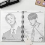 Cuaderno de Espiral BTS – Cuaderno de Notas Oficial con Fotos Icónicas de Integrantes BTS