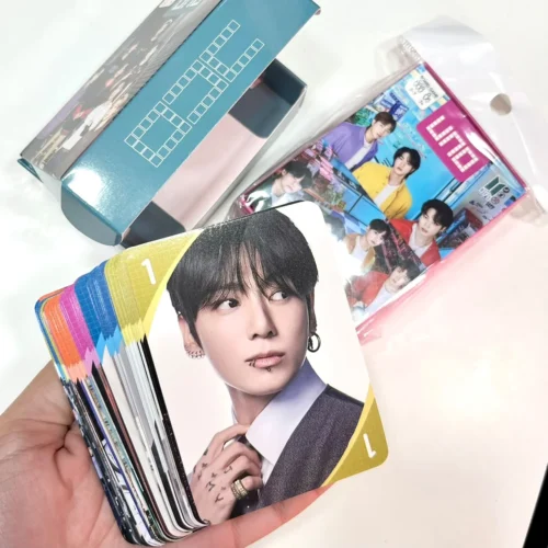Juego de Cartas UNO BTS Edition – Juego de Mesa Oficial con Diseño y Fotos de Integrantes BTS