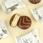 Pastel de Chocolate Relleno Crema Blanca Lotte Mongshell Dream Cake Original 6 Unidades – Snack Coreano Premium Clásico