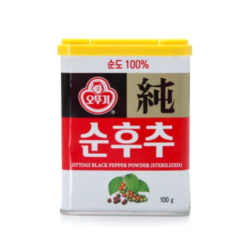 Pimienta Negra Gourmet Ottogi Sunhuchu 100g – Condimento Coreano Premium 100% Puro Esterilizado