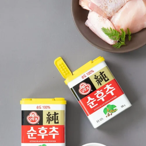 Pimienta Negra Gourmet Ottogi Sunhuchu 100g – Condimento Coreano Premium 100% Puro Esterilizado