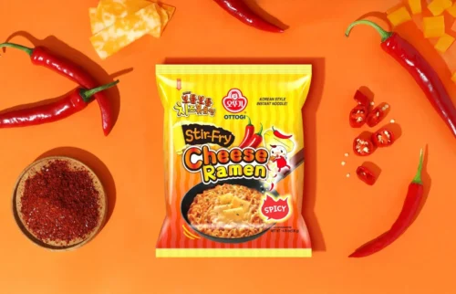 Ramen Ottogi Stir-Fry Cheese Spicy – Fideos Salteados Coreanos de Queso Picante