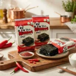 Snack de Alga Coreana Picante Kimnori Gwangcheon – Pack 3 Unidades | Gim Premium Tostado Picante
